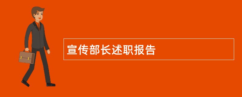 宣传部长述职报告