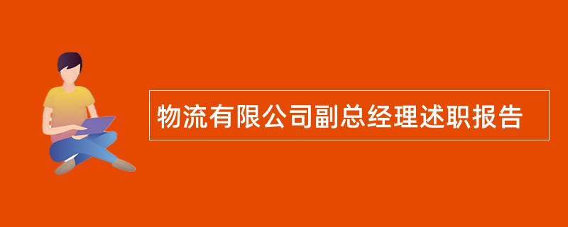 物流有限公司副总经理述职报告