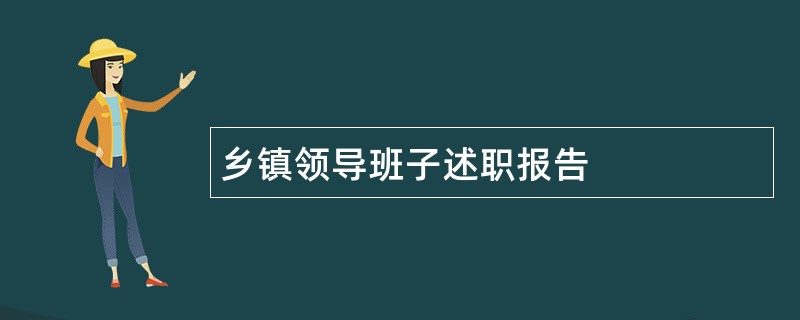 乡镇领导班子述职报告