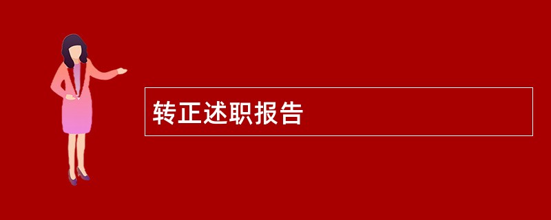 转正述职报告