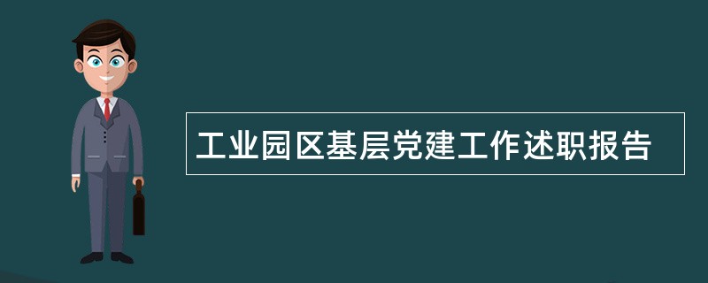 工业园区基层党建工作述职报告