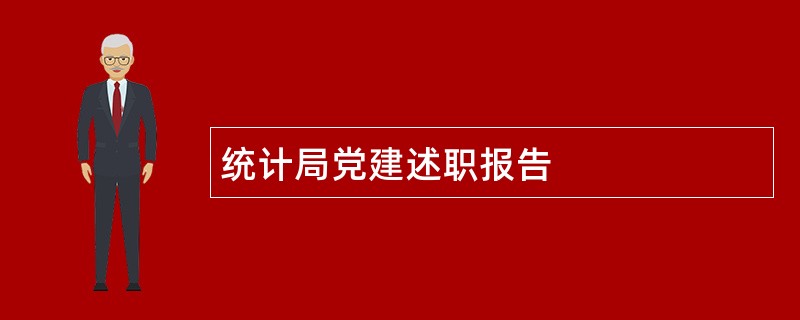 统计局党建述职报告