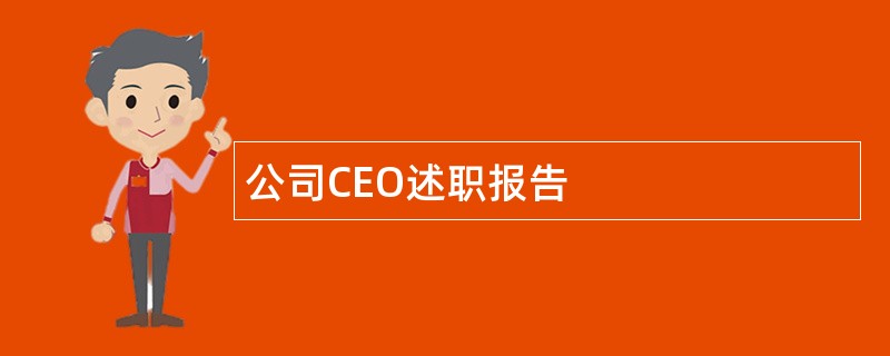 公司CEO述职报告