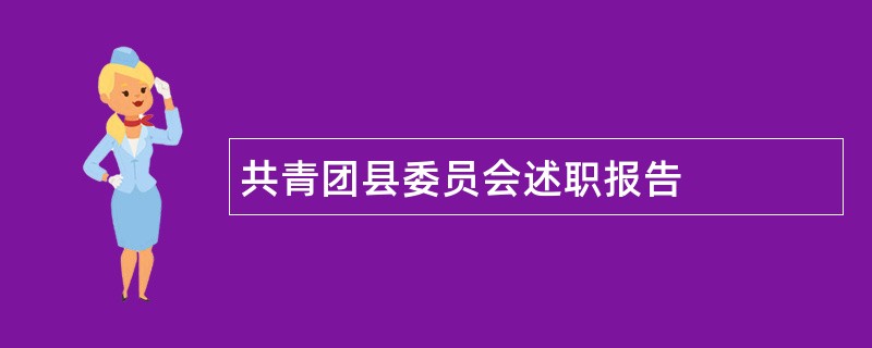 共青团县委员会述职报告