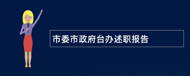 市委市政府台办述职报告