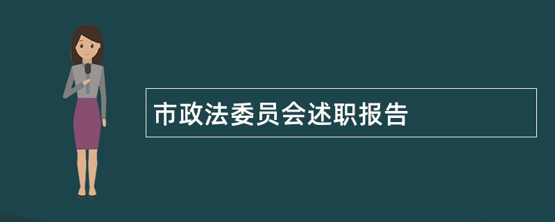 市政法委员会述职报告