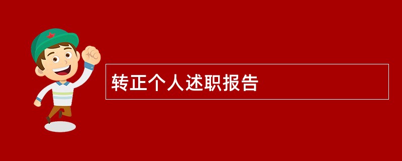 转正个人述职报告