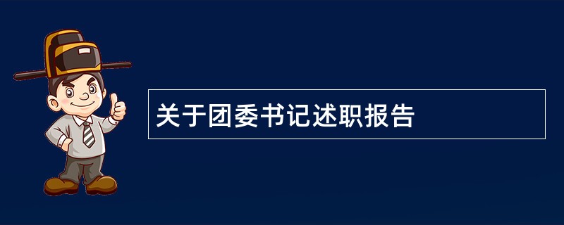 关于团委书记述职报告