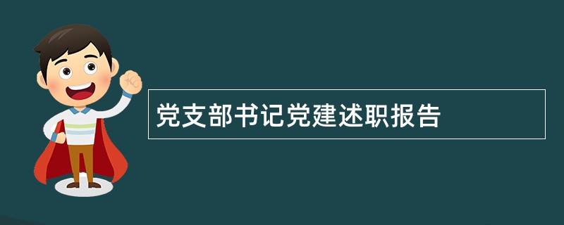 党支部书记党建述职报告