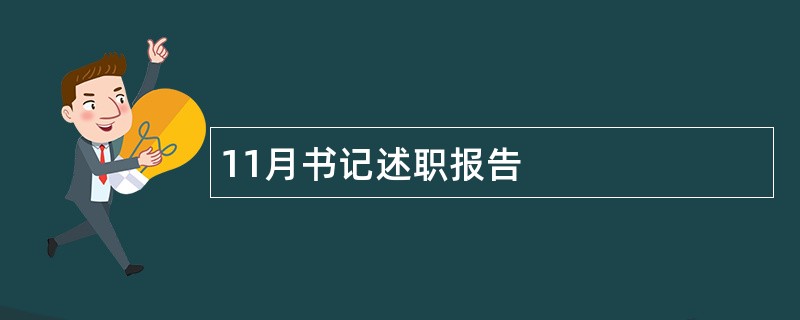 11月书记述职报告