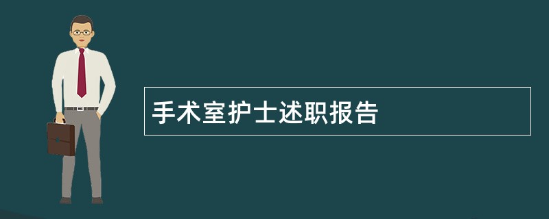 手术室护士述职报告