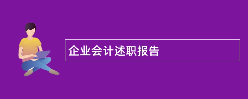 企业会计述职报告