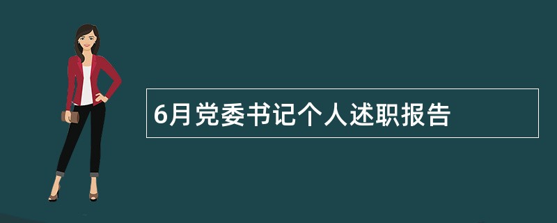 6月党委书记个人述职报告