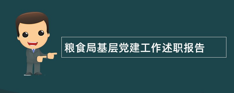 粮食局基层党建工作述职报告