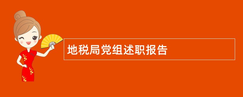 地税局党组述职报告