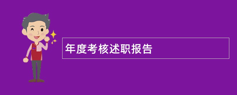 年度考核述职报告