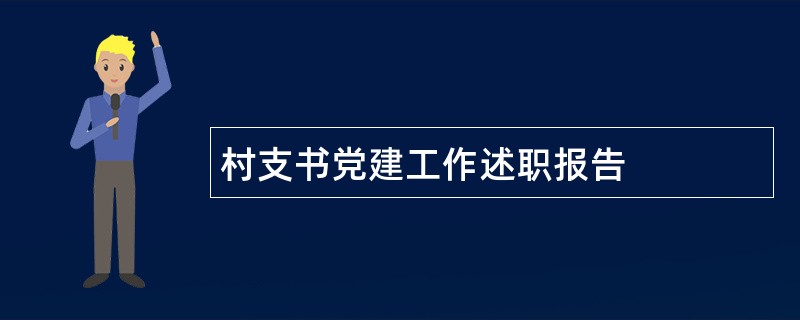 村支书党建工作述职报告