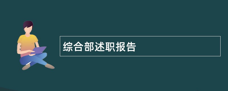 综合部述职报告