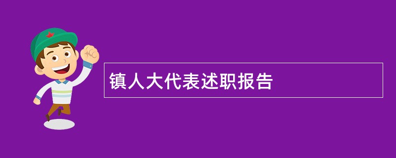 镇人大代表述职报告