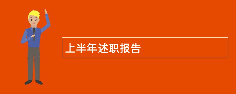 上半年述职报告