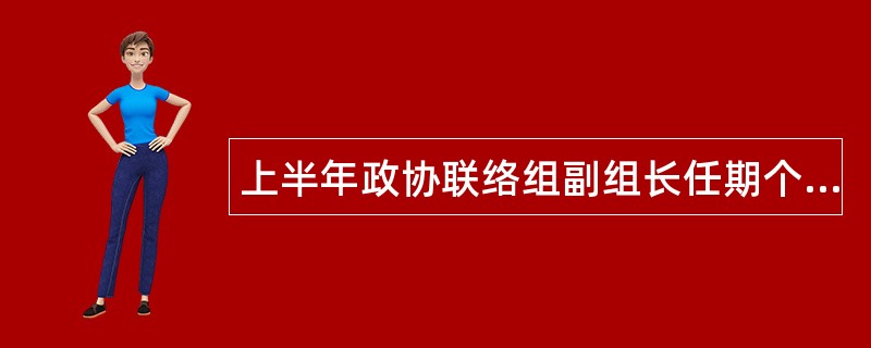 上半年政协联络组副组长任期个人述职报告