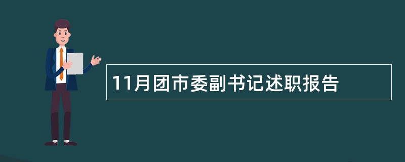 11月团市委副书记述职报告