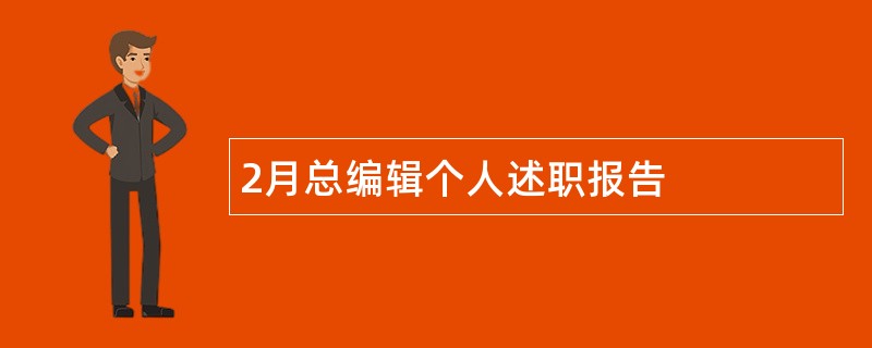 2月总编辑个人述职报告