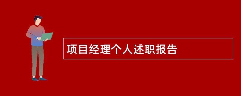 项目经理个人述职报告