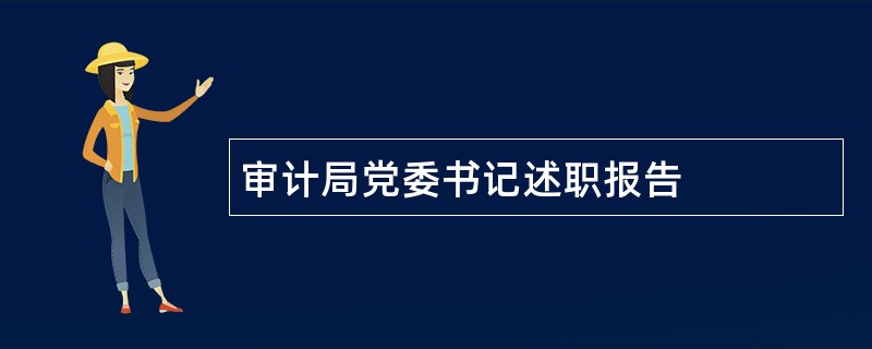 审计局党委书记述职报告