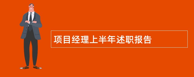 项目经理上半年述职报告