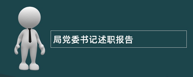 局党委书记述职报告