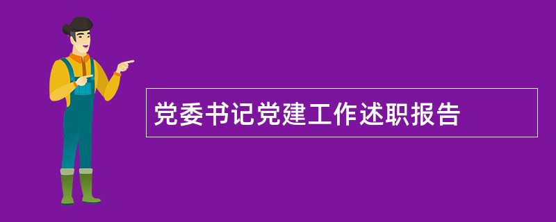 党委书记党建工作述职报告