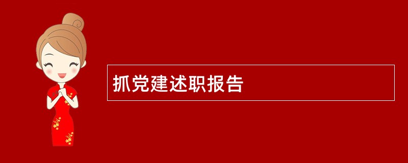 抓党建述职报告