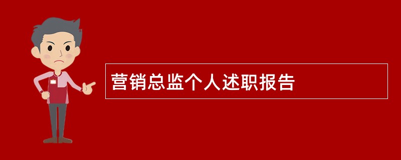 营销总监个人述职报告