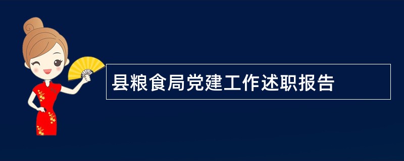 县粮食局党建工作述职报告