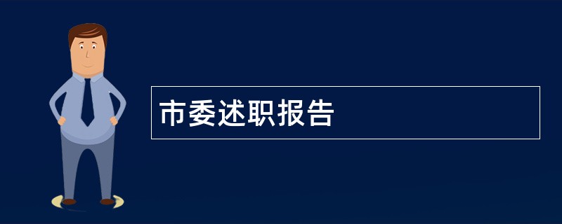 市委述职报告