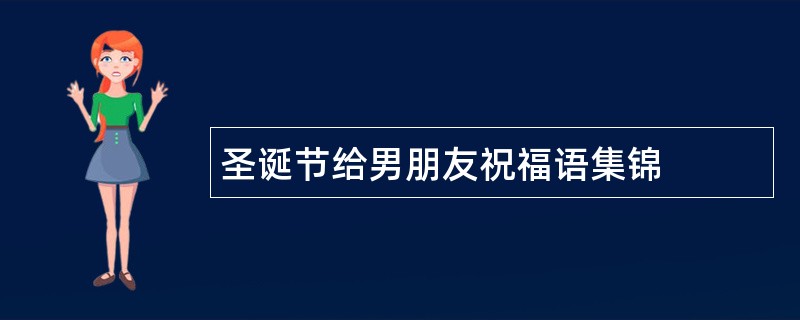 圣诞节给男朋友祝福语集锦