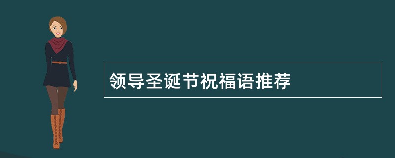 领导圣诞节祝福语推荐