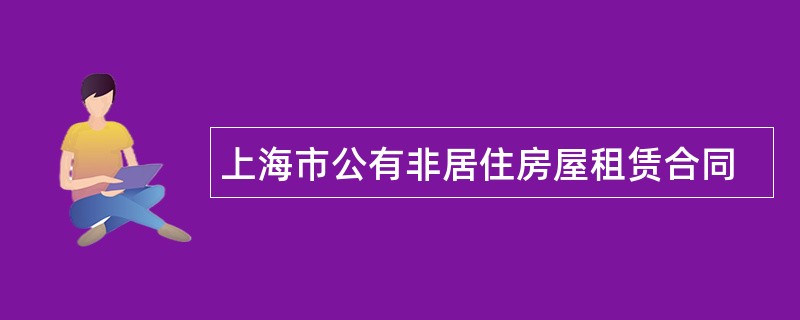 上海市公有非居住房屋租赁合同