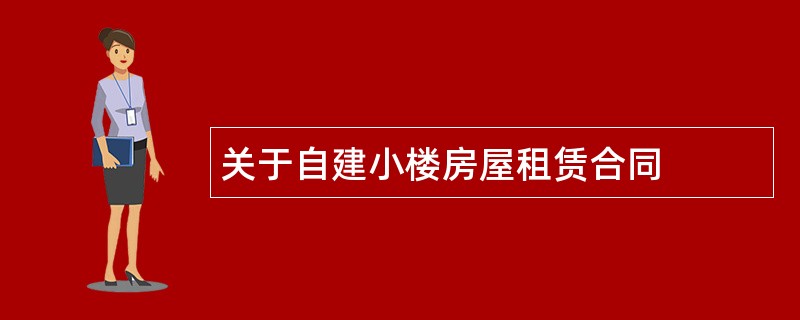 关于自建小楼房屋租赁合同