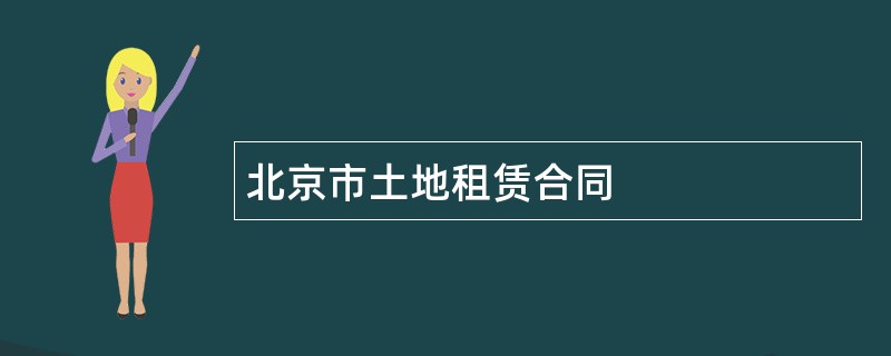 北京市土地租赁合同